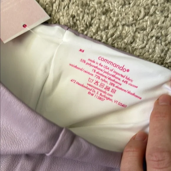 NWT Commando Faux Leather Legging in Lavender - Picture 2 of 4